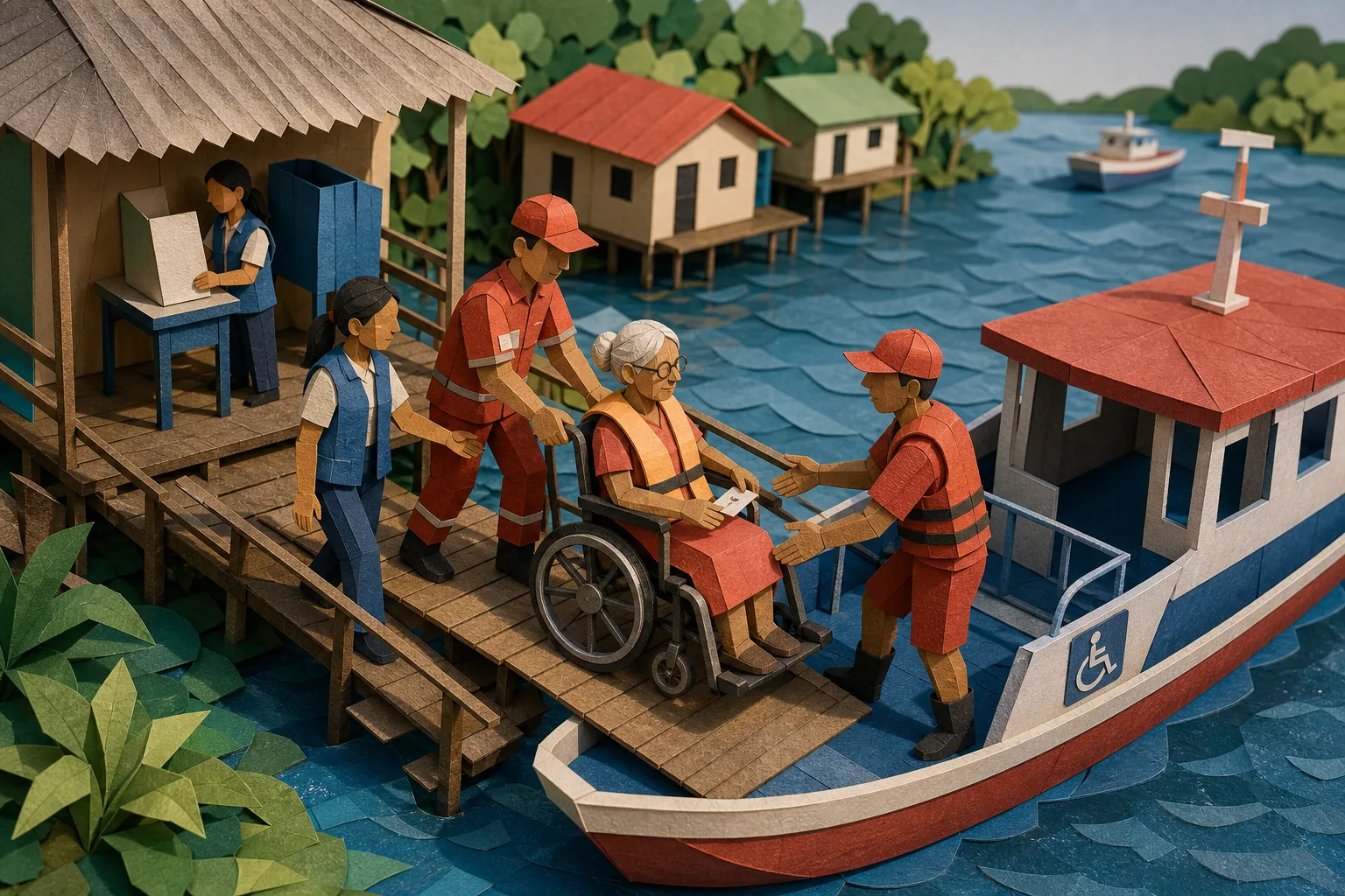 Ação de acessibilidade garante voto de aposentada de 88 anos no Amapá
