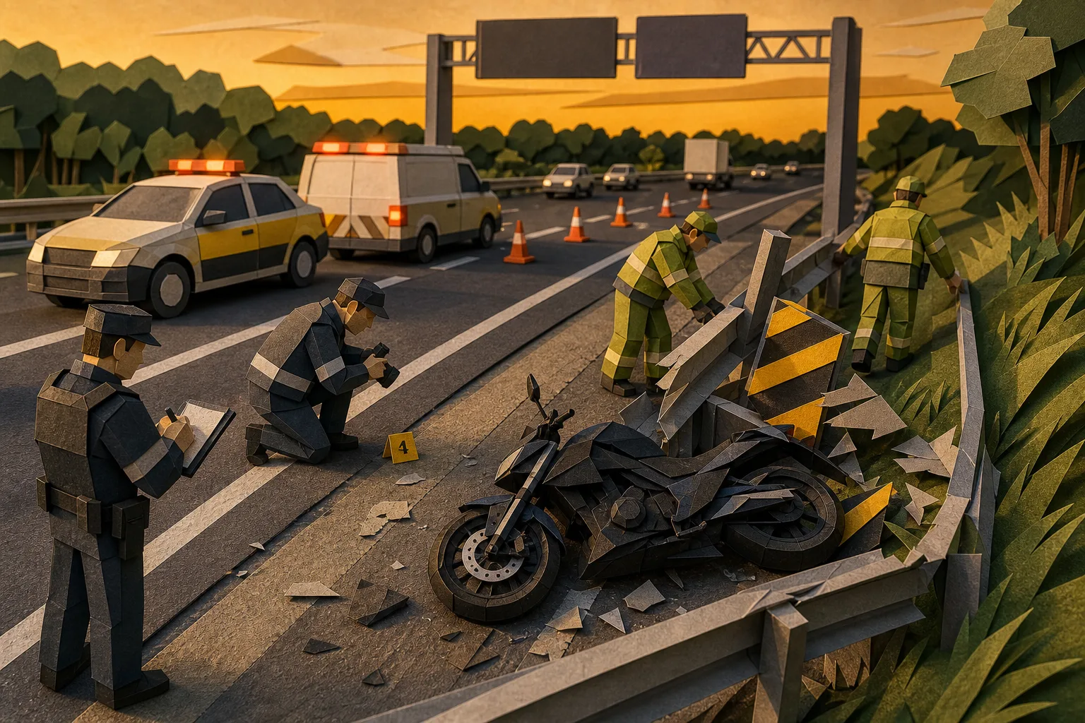Acidente fatal com moto interdita trecho da Rodovia Washington Luís em Rio Claro