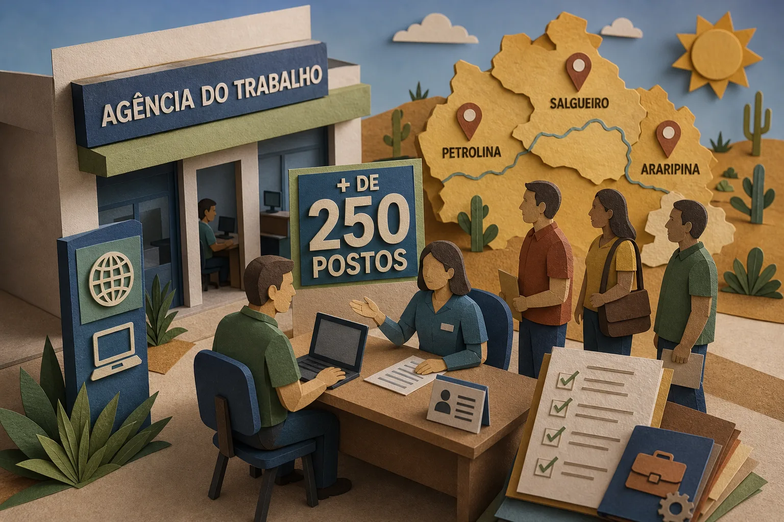 Agência do Trabalho oferece mais de 250 postos no Sertão pernambucano