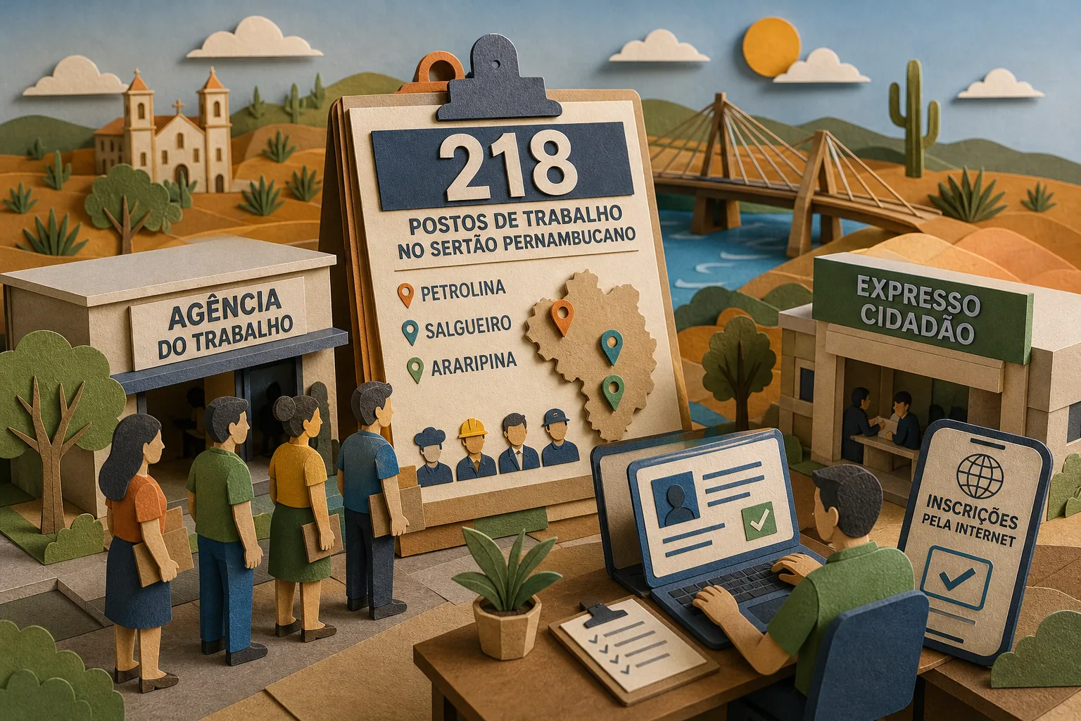 Agência estadual oferece 218 postos de trabalho no Sertão pernambucano