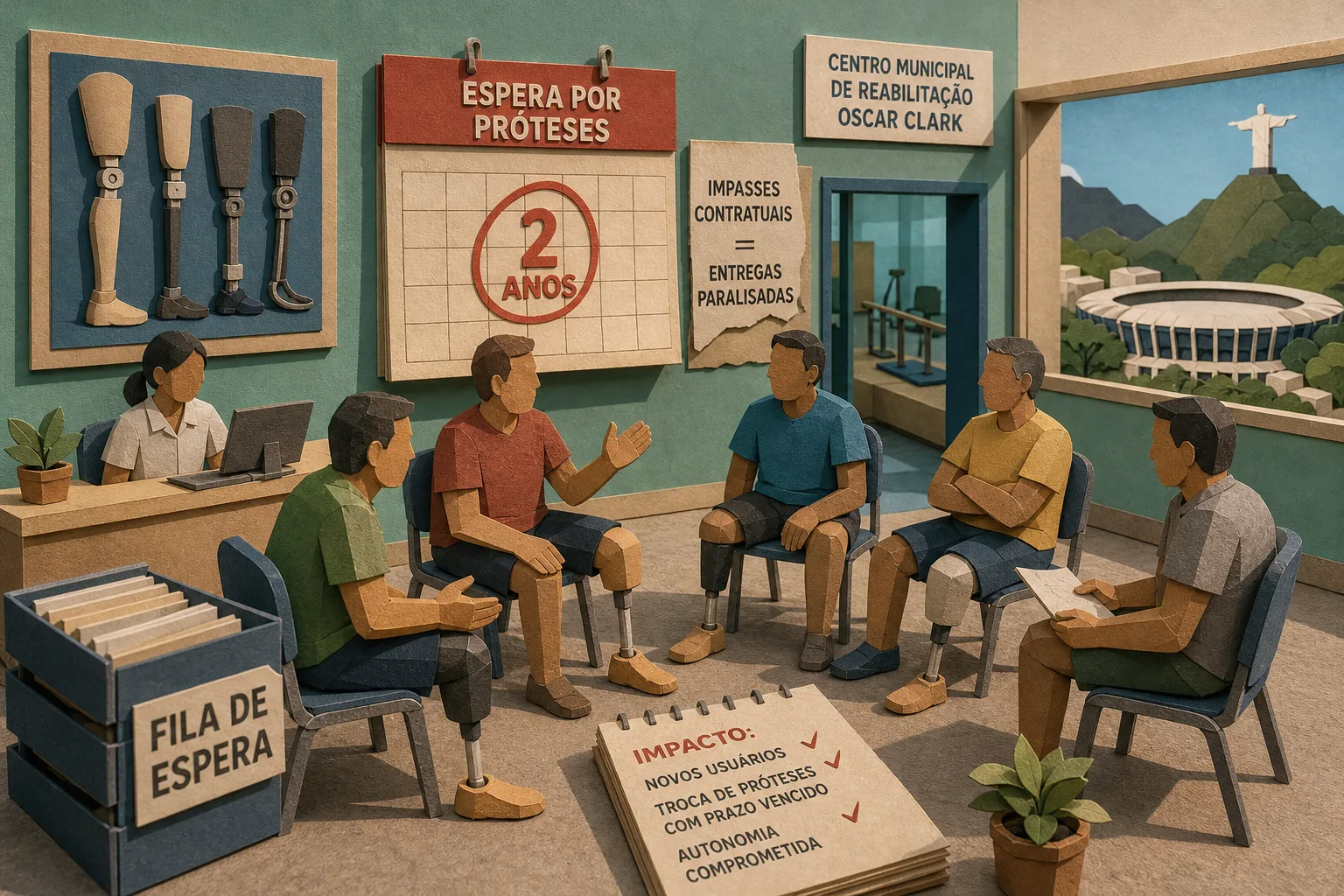Amputados atendidos na rede de saúde do Rio aguardam próteses há quase dois anos