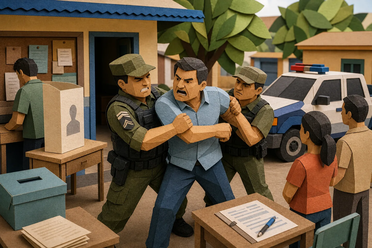 Anderson Sousa é detido durante votação no Amazonas após agredir policial militar