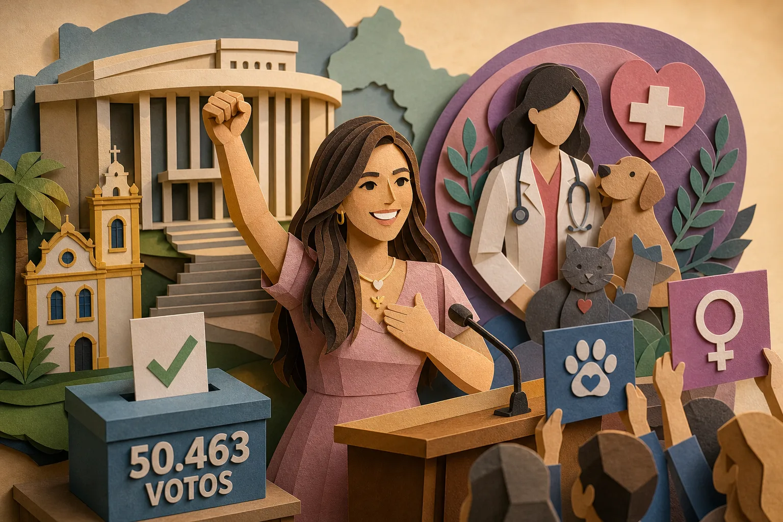 Aos 33 anos, Maria Porto conquista vaga na Assembleia Legislativa da Paraíba