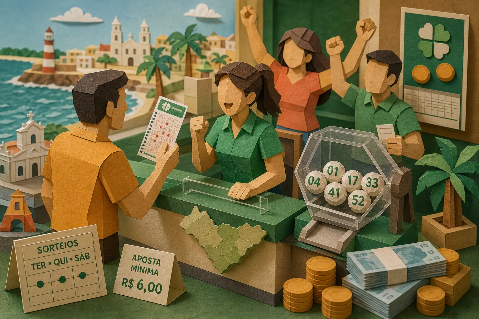 Aposta registrada em Alagoas acerta cinco dezenas da Mega-Sena e ganha R$ 33 mil