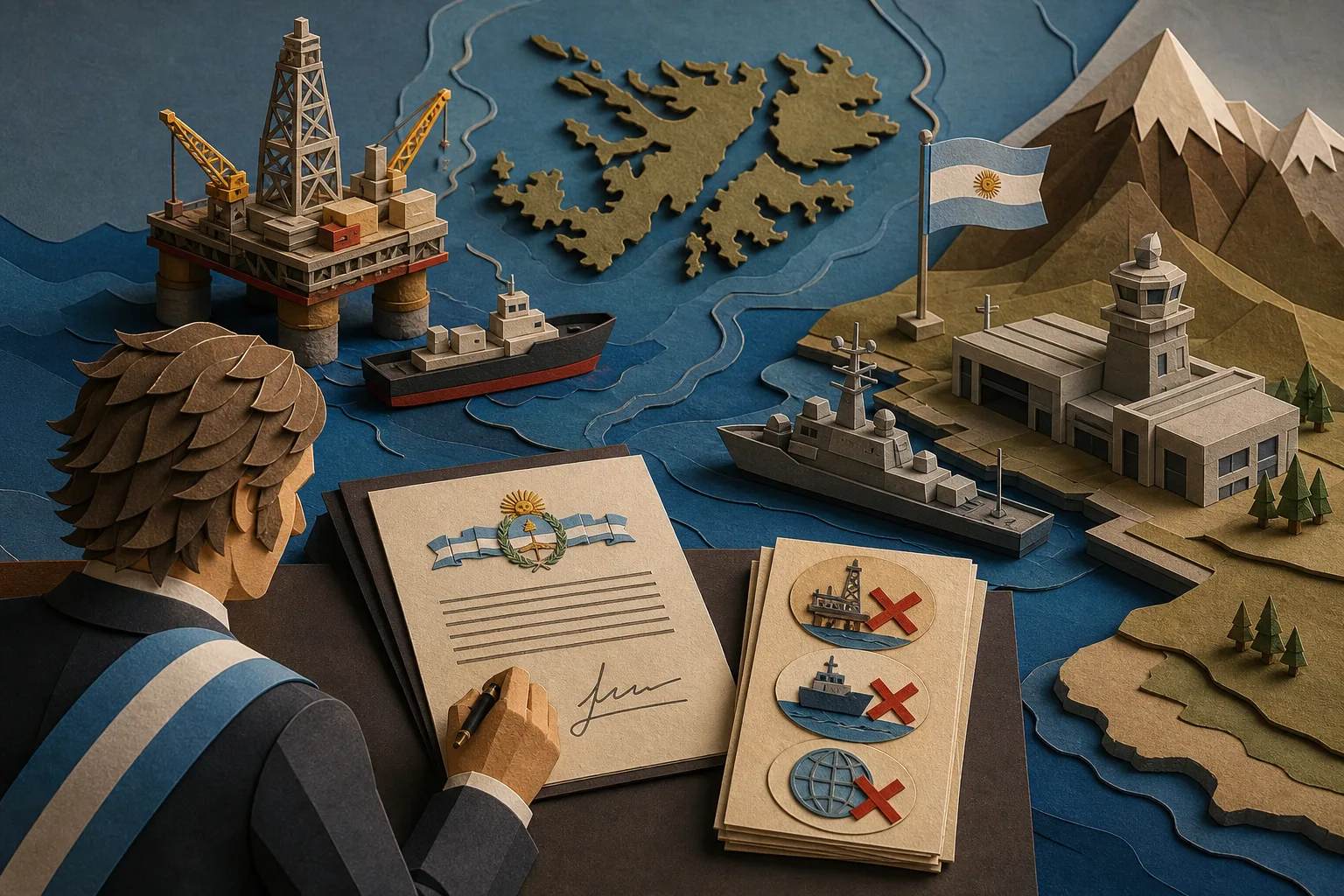 Argentina punirá petroleiras nas Malvinas e terá nova base naval na Terra do Fogo
