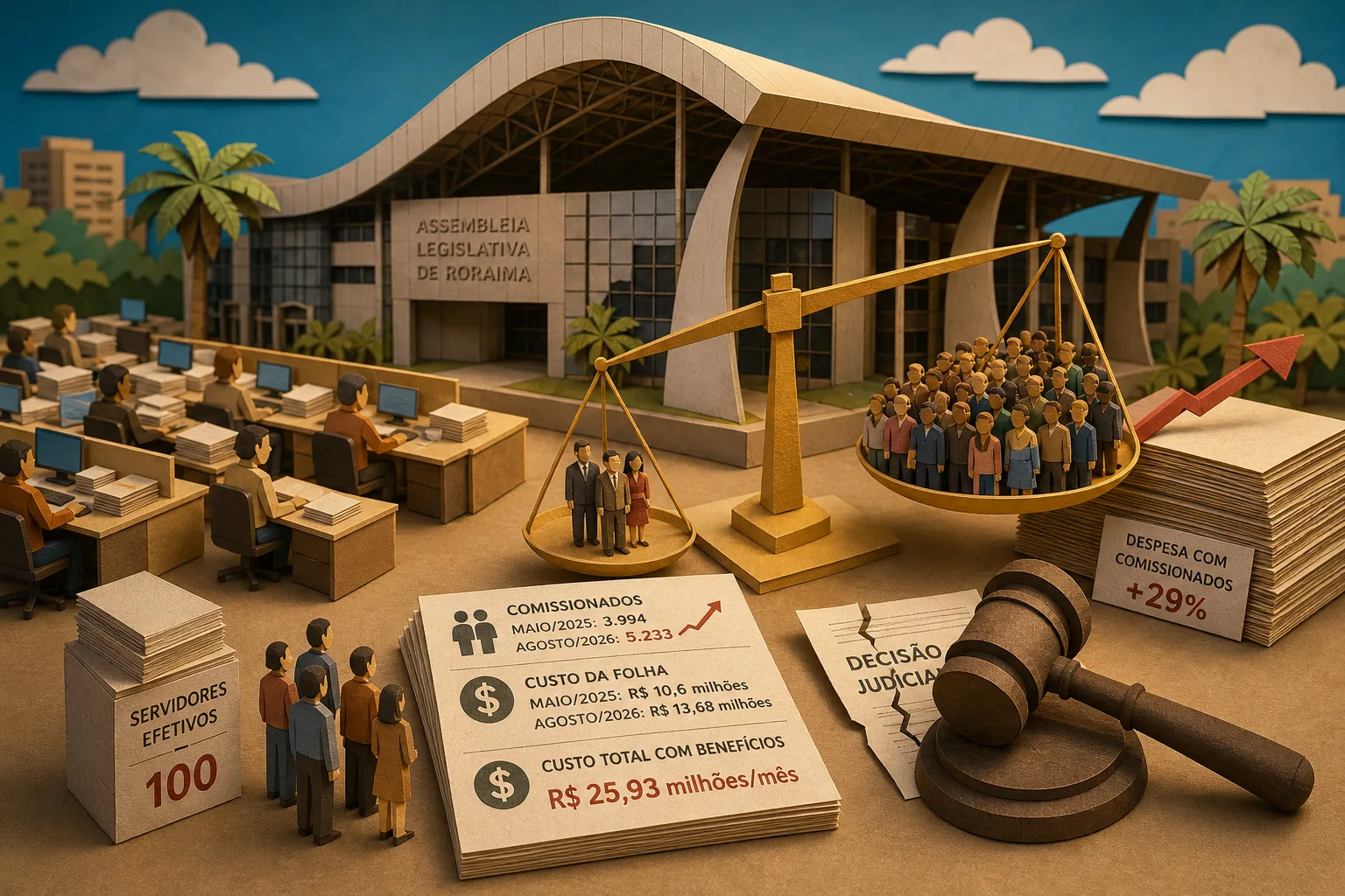 Assembleia de Roraima amplia quadro de indicados apesar de decisão judicial