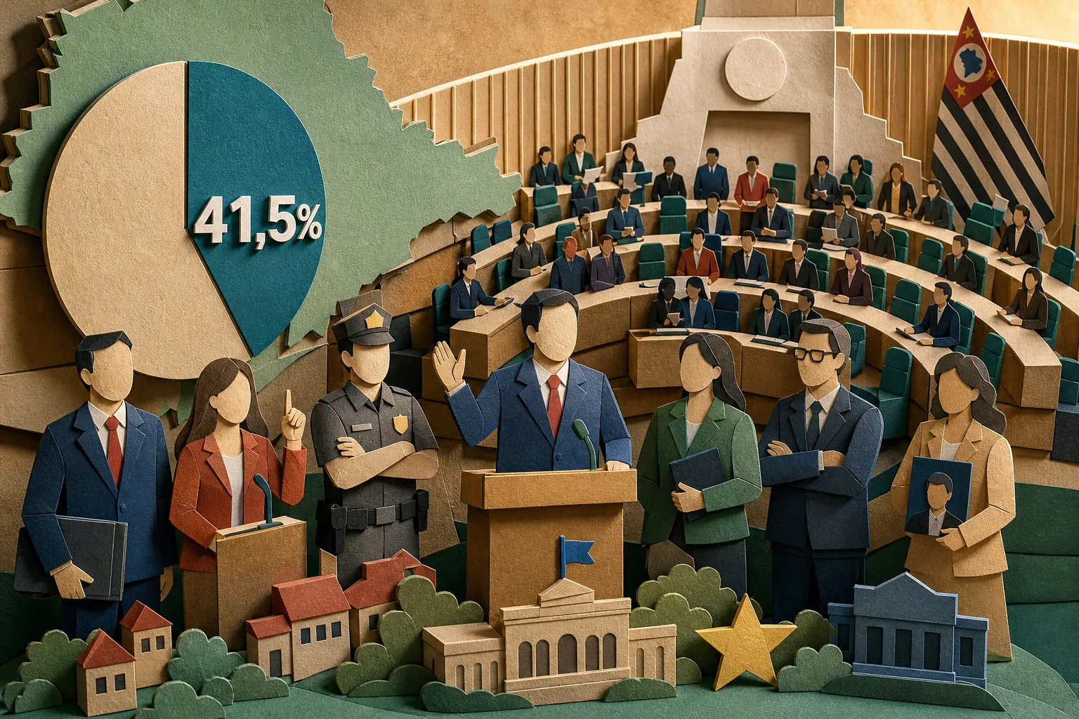 Assembleia Legislativa de SP terá 41,5% de renovação para a próxima legislatura