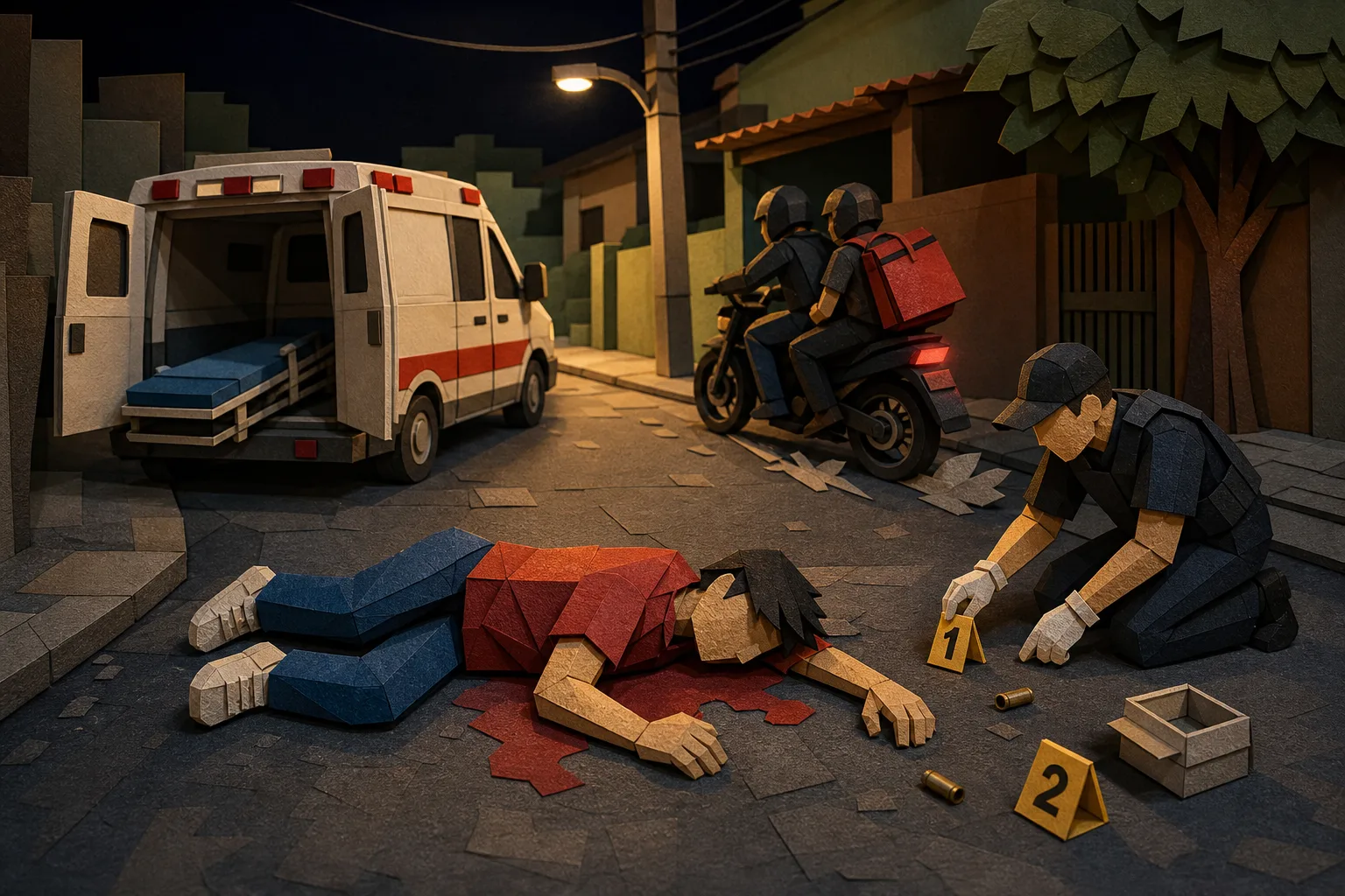 Ataque a tiros efetuado por dupla em motocicleta mata homem no Verde Lar