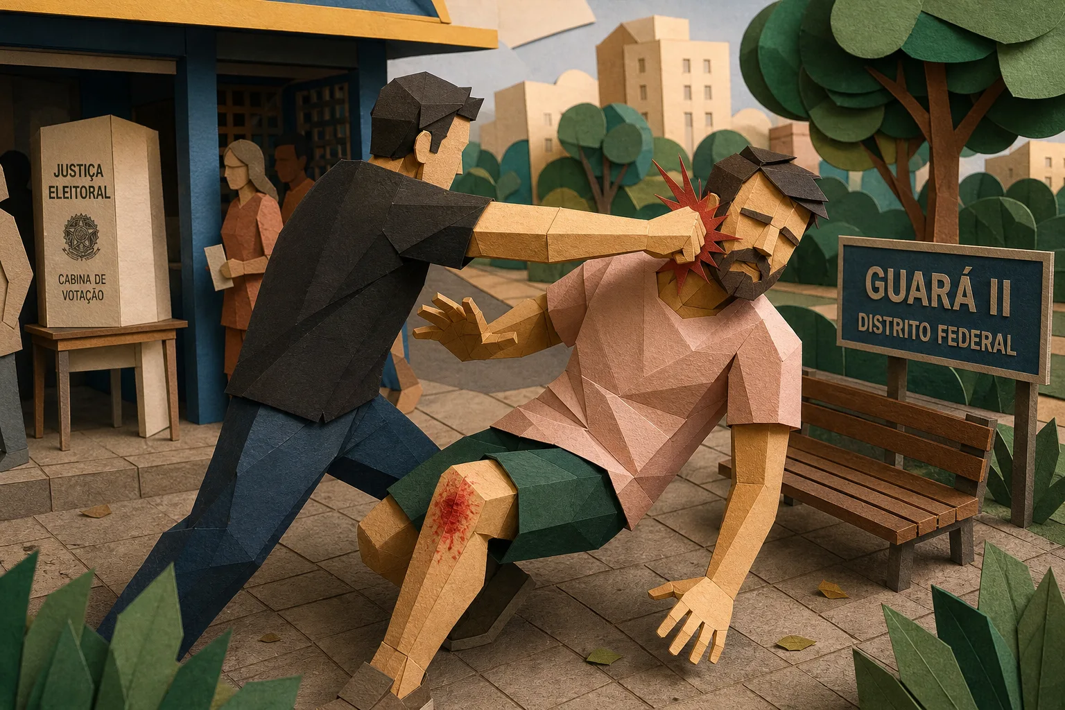 Ator relata agressão física no Distrito Federal após fazer gesto político