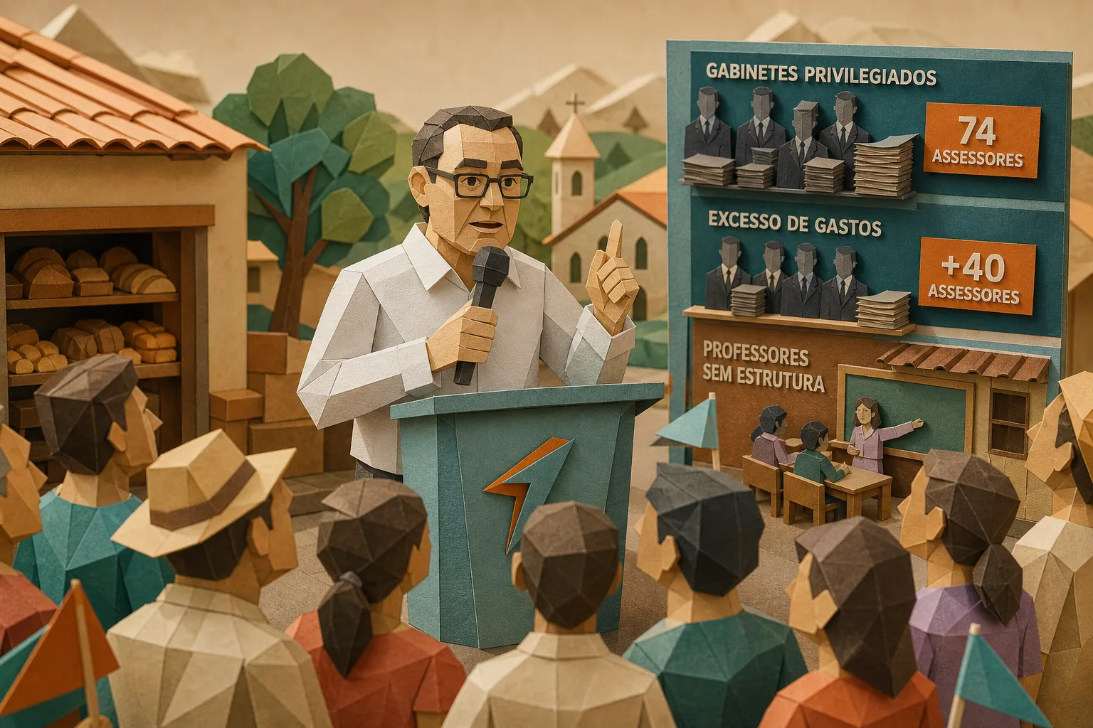 Augusto Cury encerra campanha no interior paulista com críticas a gastos públicos