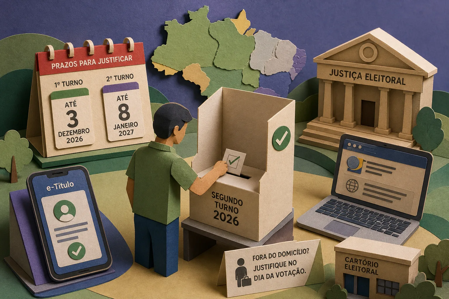 Ausência no primeiro turno não impede voto no segundo turno das Eleições 2026