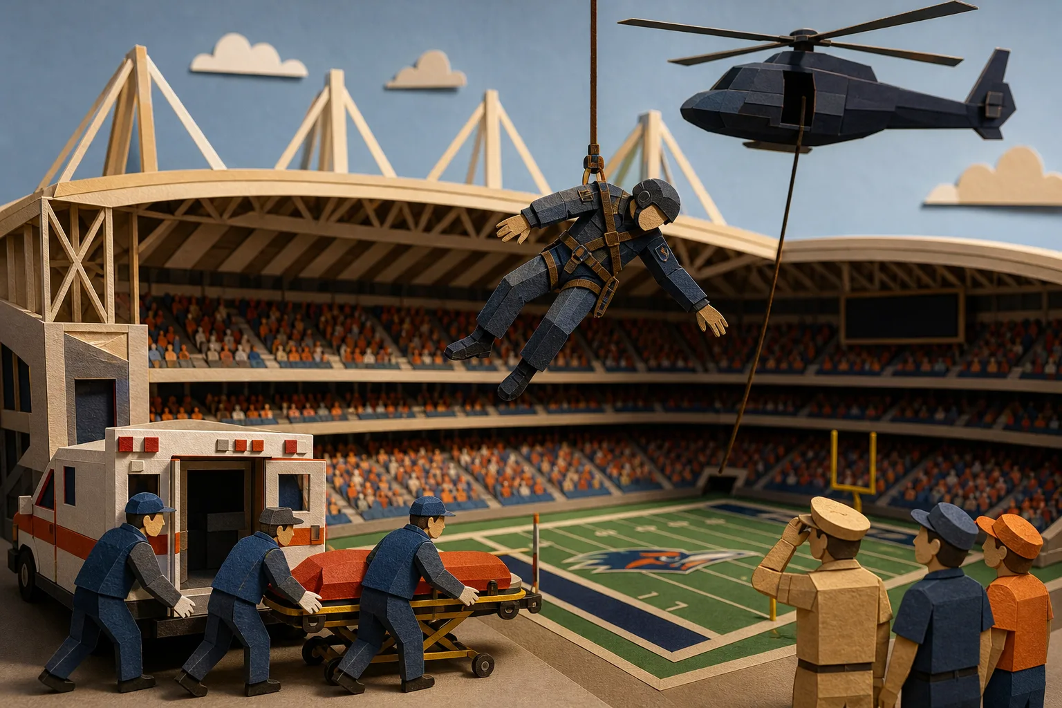Aviador dos Estados Unidos morre após acidente durante exibição em estádio