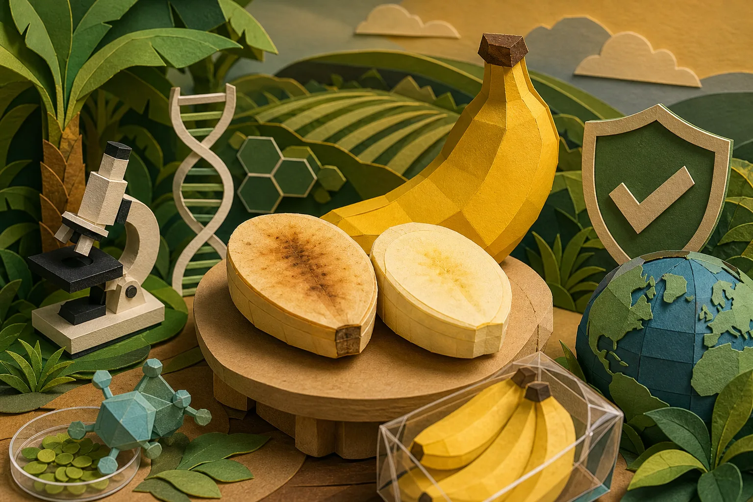 Banana editada geneticamente resiste à oxidação e tem venda aprovada no Brasil