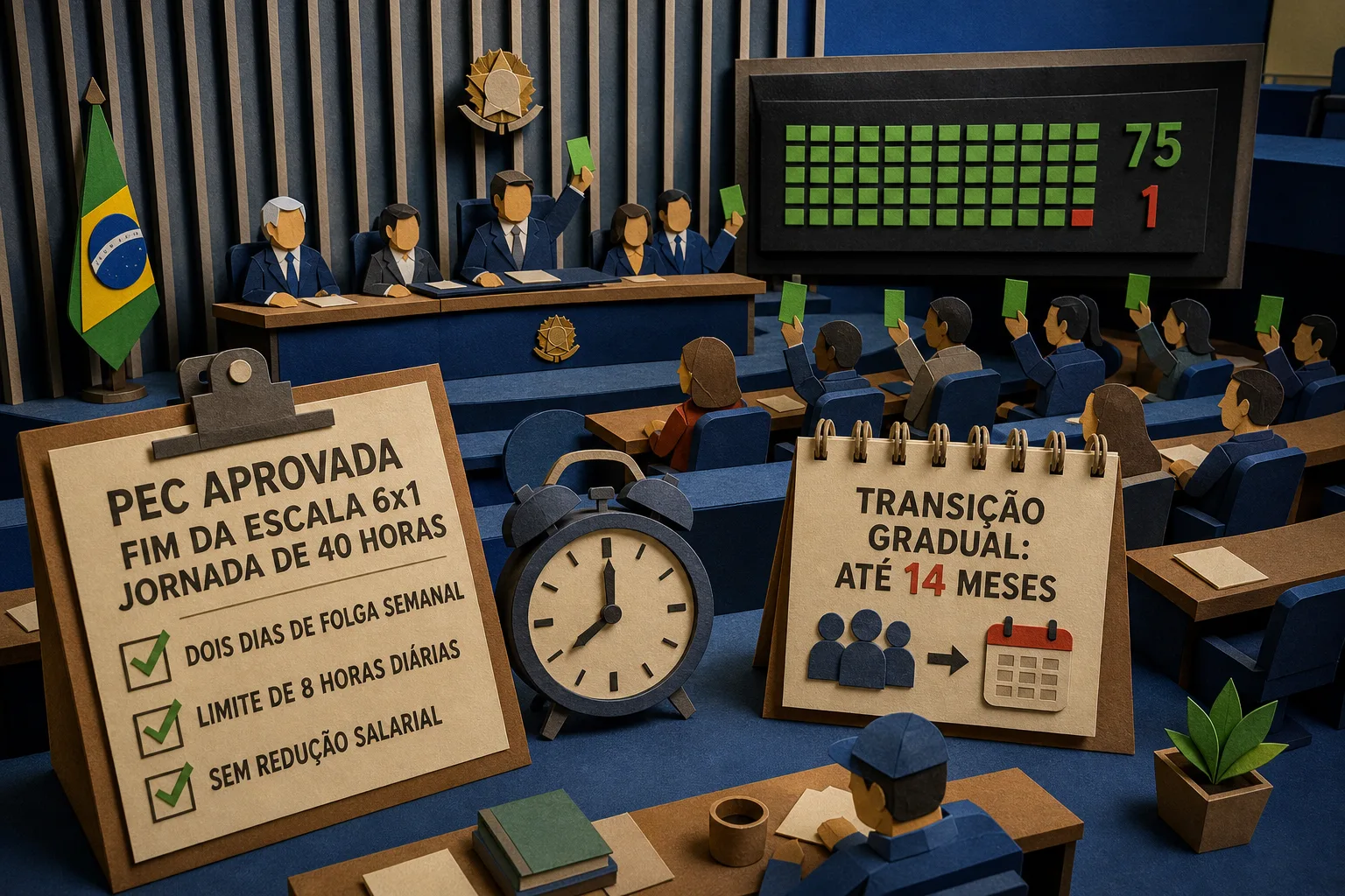 Bancada baiana apoia PEC que extingue jornada 6x1 e reduz carga de trabalho