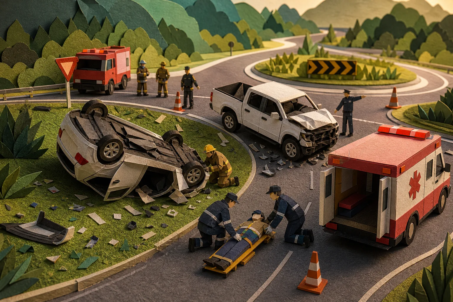 Batida entre automóvel e caminhonete mata quatro pessoas na SP-258 em Taquarivaí