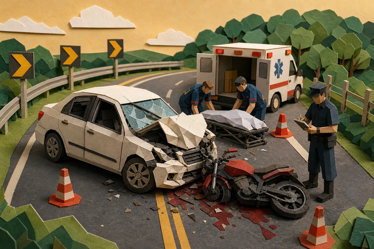 Batida frontal entre carro e moto mata dois condutores na rodovia ES-315