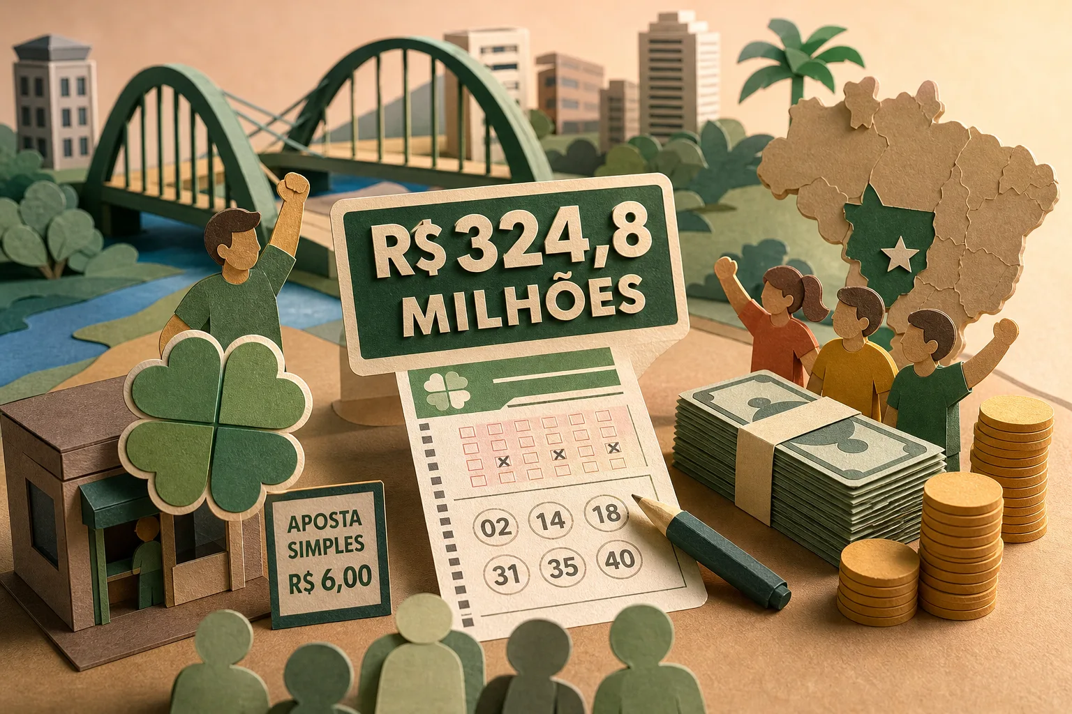 Bilhete simples de Rondonópolis fatura sozinho R$ 324,8 milhões na Mega-Sena