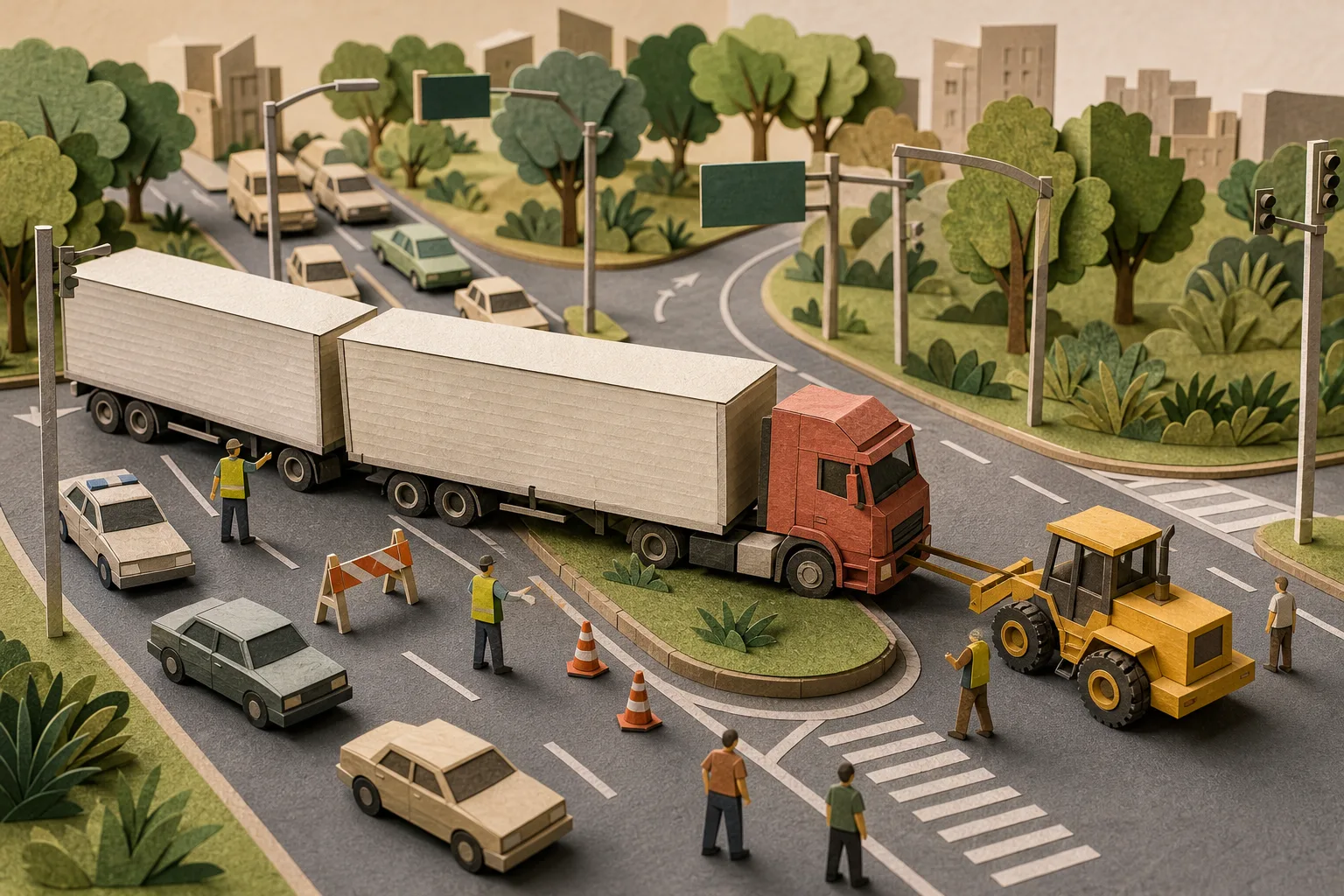 Bitrem perde tração durante retorno e trava tráfego de via em Campinas