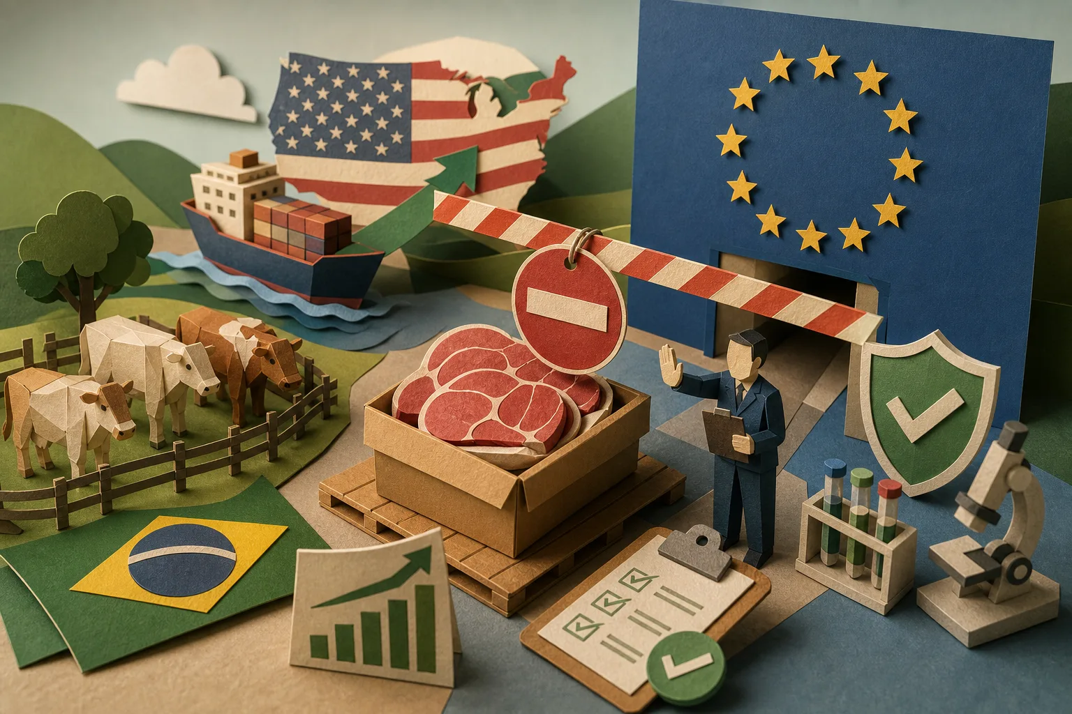 Bloco europeu suspende compra de carne bovina do Brasil por regras sanitárias