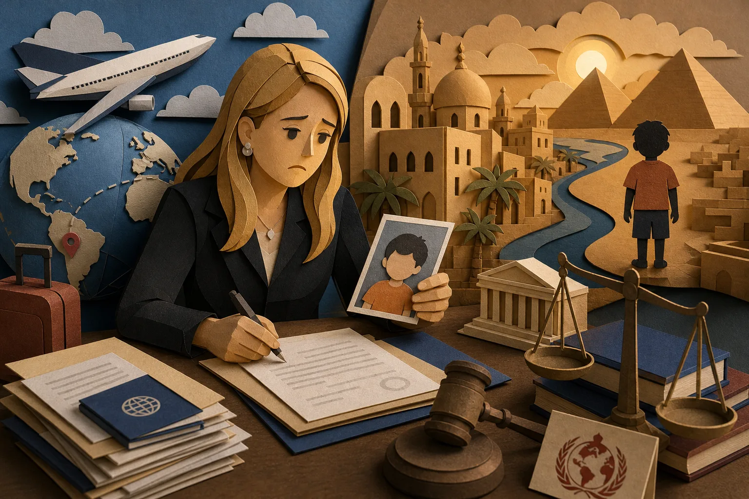 Brasileira trava disputa internacional para reaver filho levado para o Egito