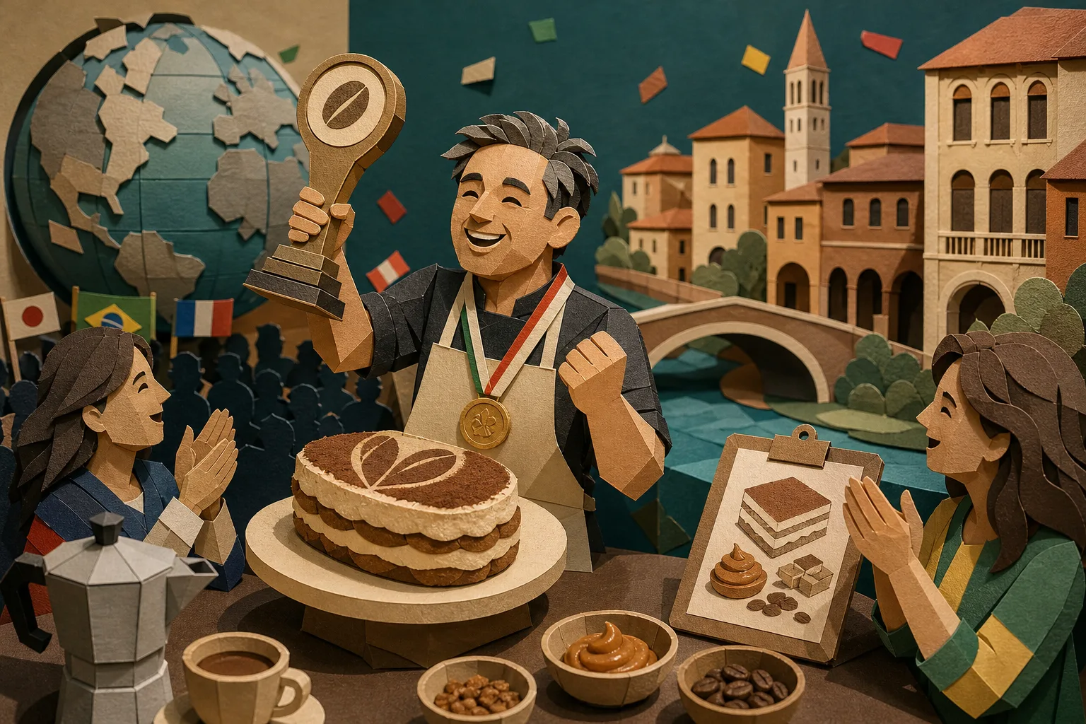Brasileiro conquista título da Tiramisù World Cup com receita tradicional na Itália