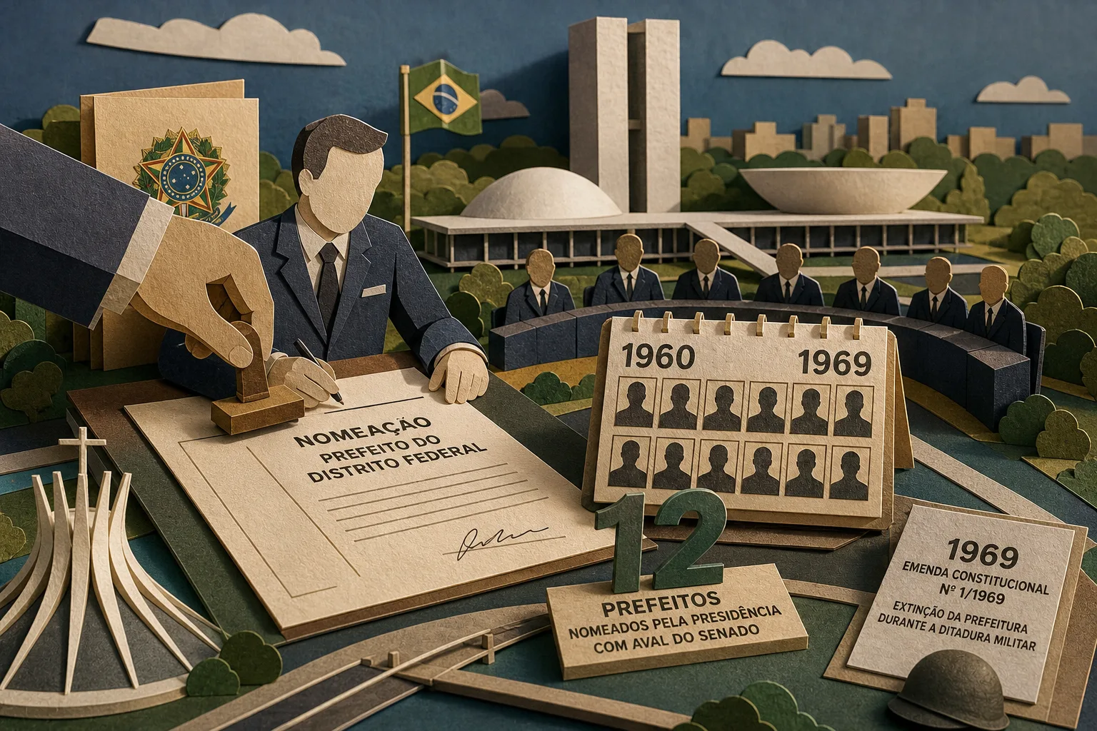 Brasília teve doze prefeitos nomeados pela Presidência entre 1960 e 1969