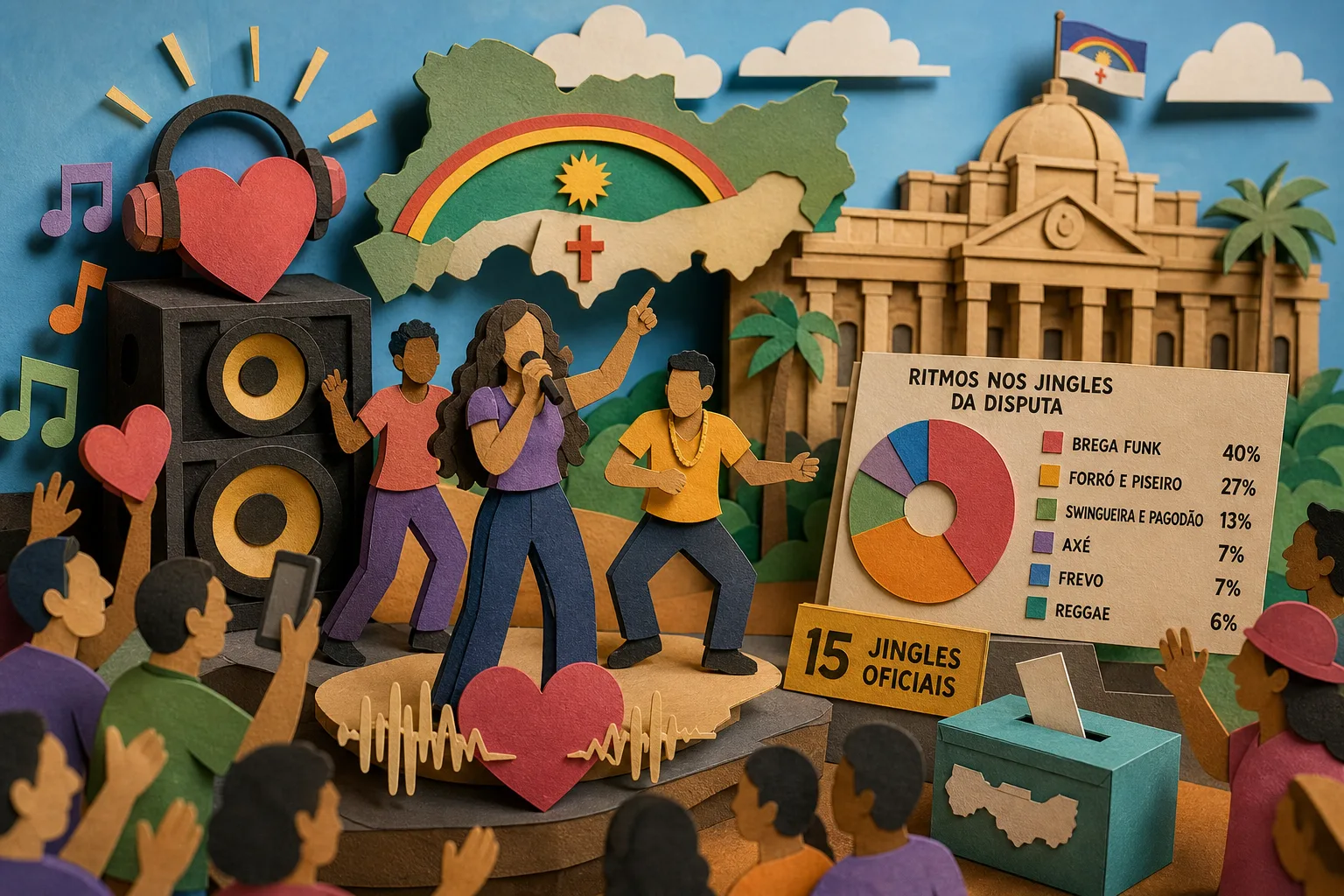 Brega funk vira a principal aposta musical na disputa pelo governo de Pernambuco
