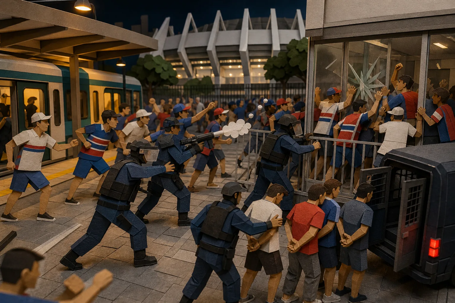 Brigas e tentativa de invasão marcam pós-jogo do Fortaleza com detidos na capital