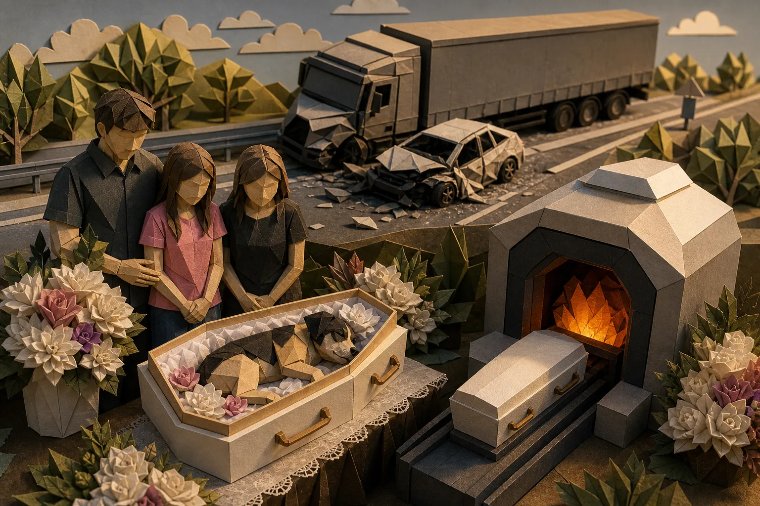 Cadela que morreu com família em colisão na BR-163 será cremada em Campo Grande