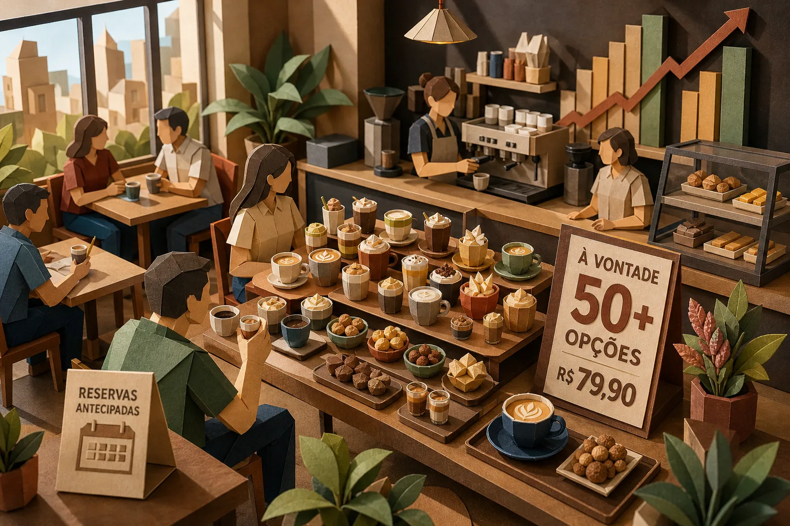 Cafeteria paulistana atrai clientes com serviço à vontade e impulsiona receitas
