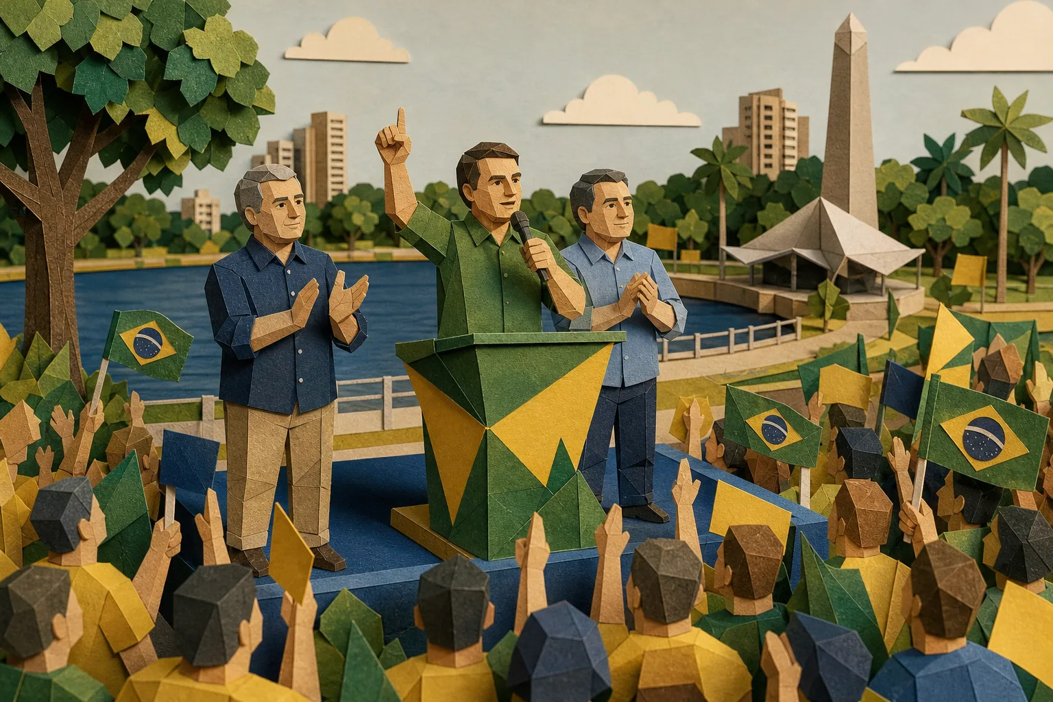 Campanha de Flávio Bolsonaro realiza mobilização eleitoral na Paraíba