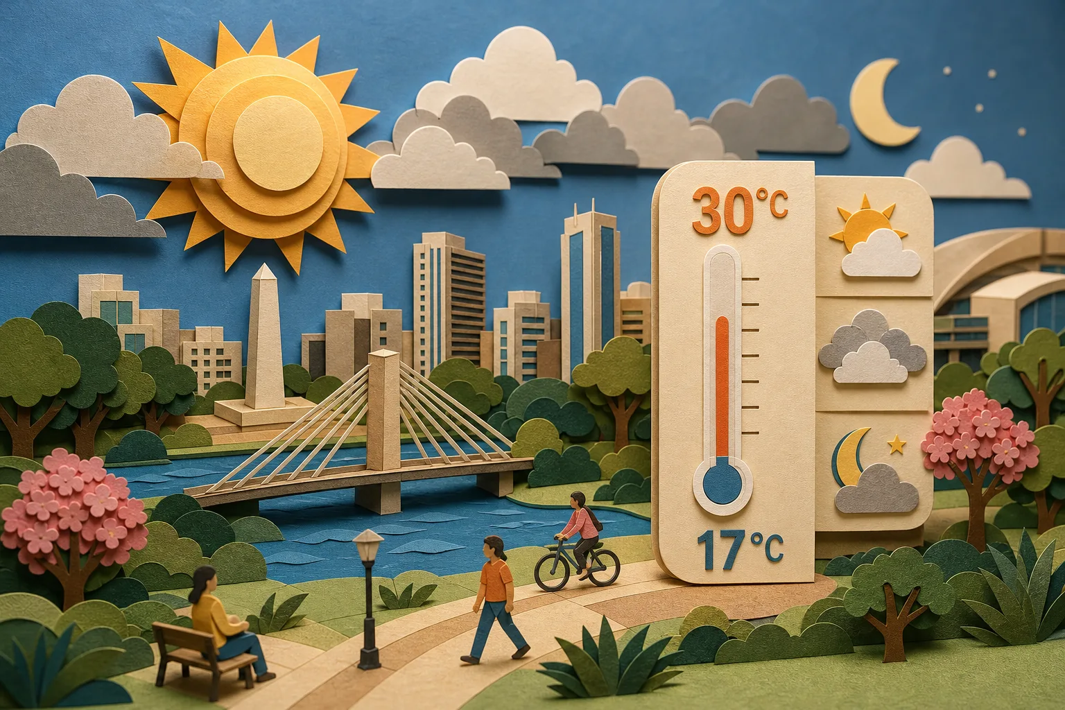 Campo Grande registra variação de nebulosidade e calor de até 30°C nesta terça