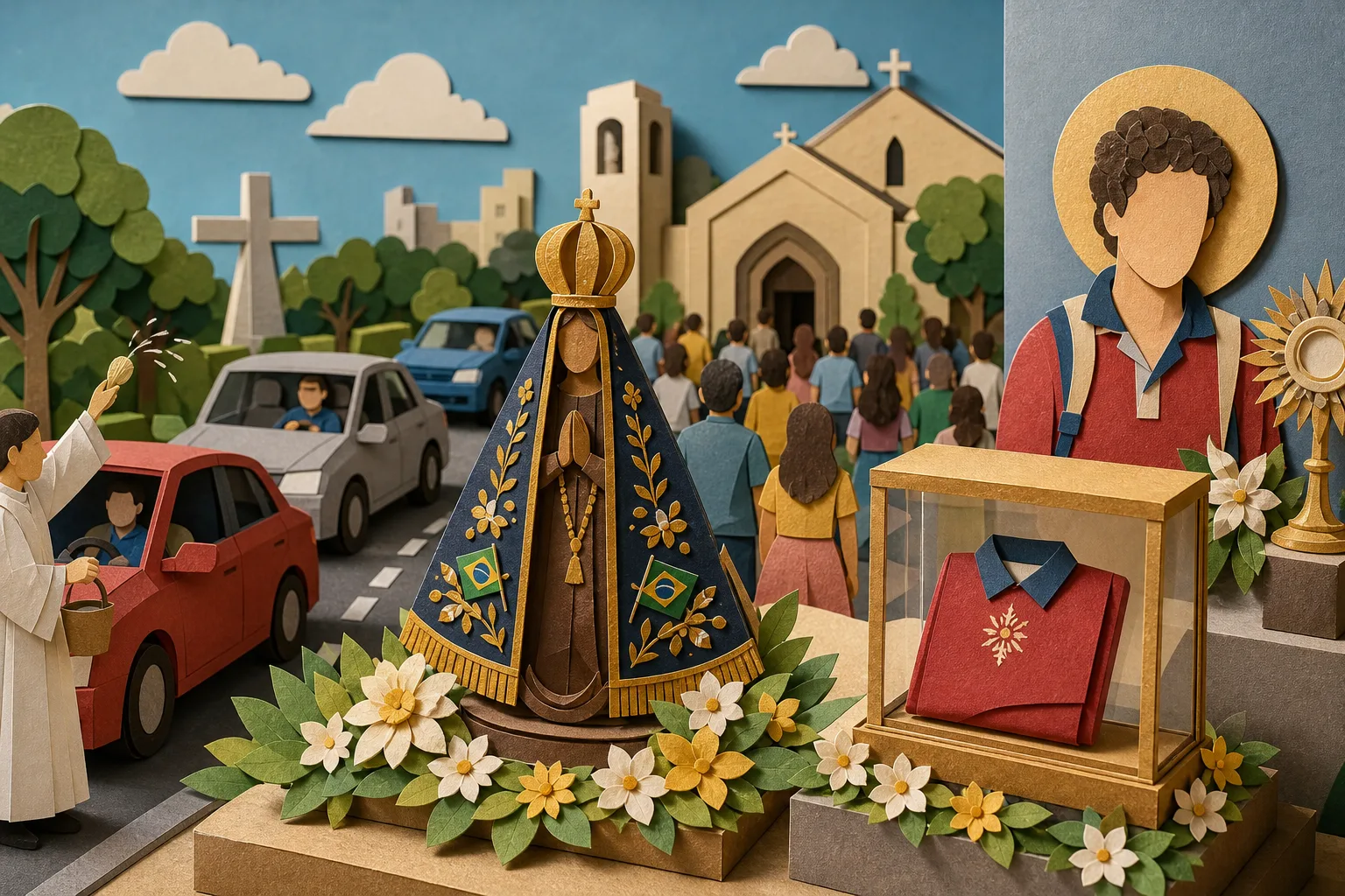 Campo Grande reúne fiéis em celebrações à padroeira do Brasil e Carlo Acutis