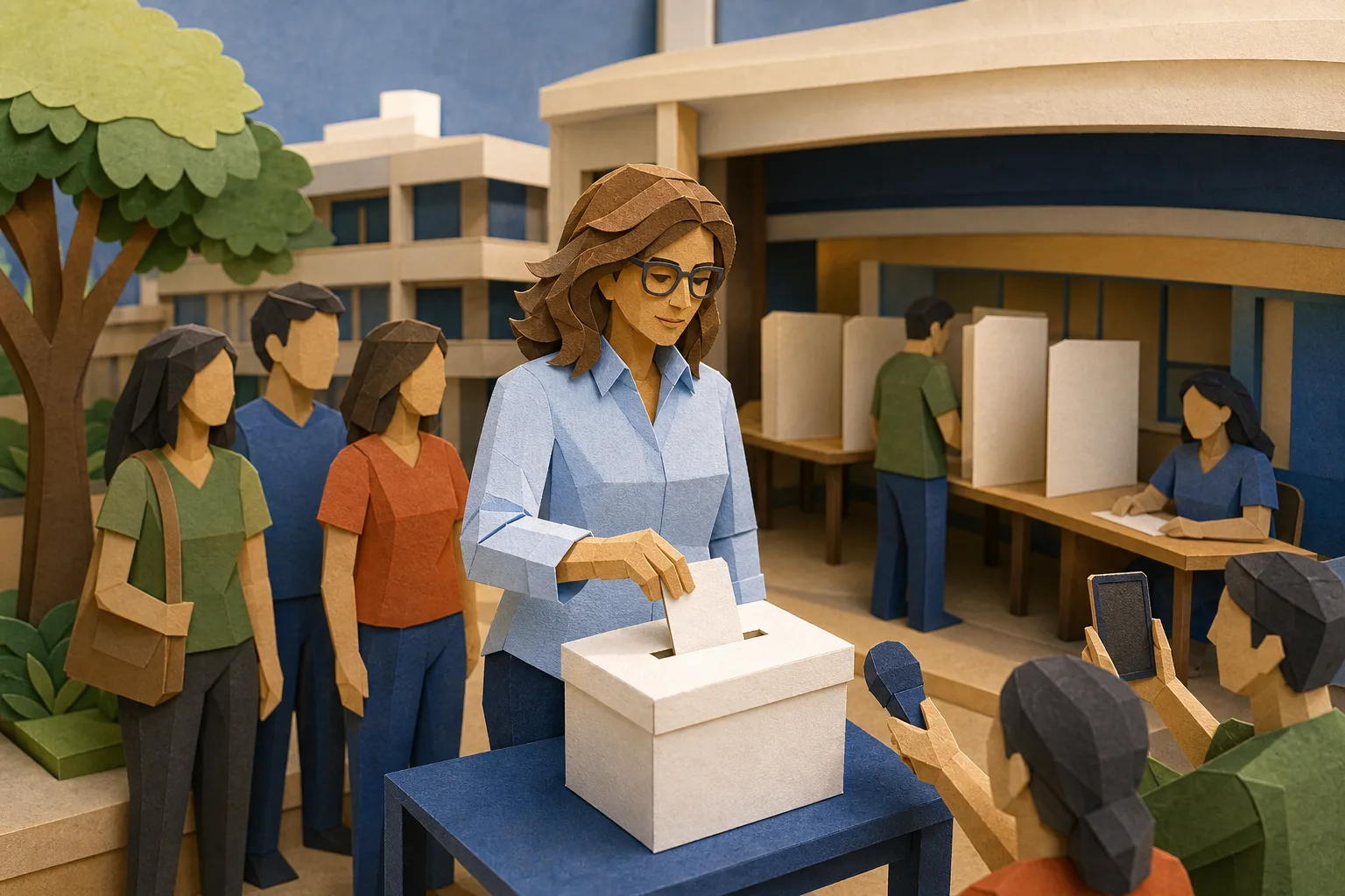 Candidata ao Senado Leila do Vôlei registra voto em Águas Claras