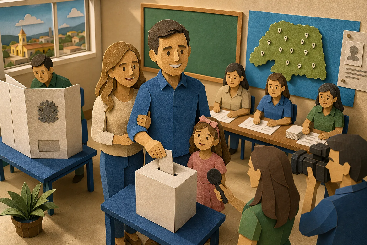 Candidato ao governo do RN, Allyson Bezerra registra voto em colégio de Mossoró