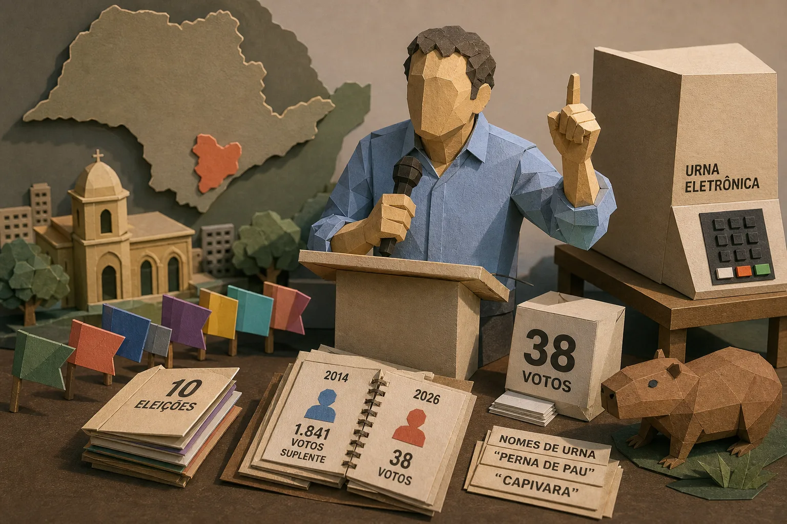 Candidato com menor votação em SP disputou dez eleições por nove partidos