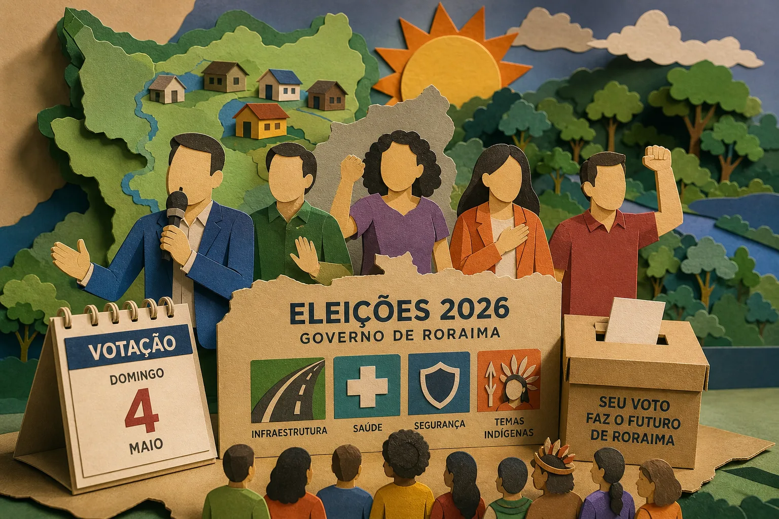 Candidatos ao governo de Roraima concluem atos de campanha antes da votação