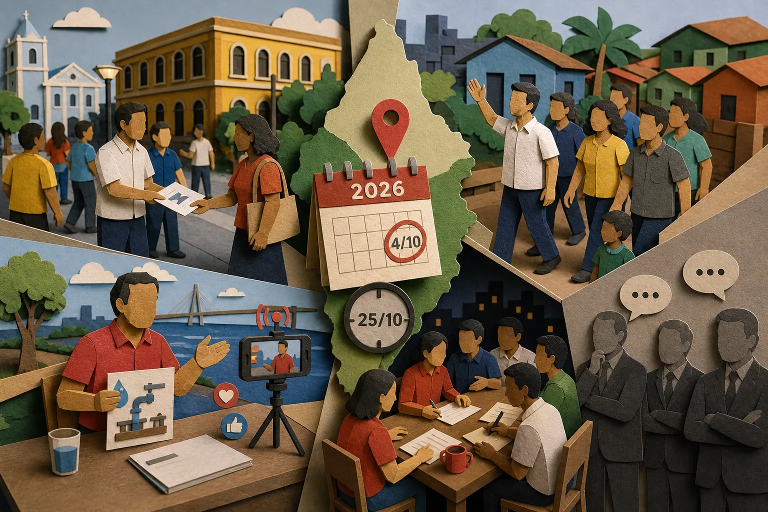 Candidatos ao governo do Amapá fazem caminhadas e transmissões na capital