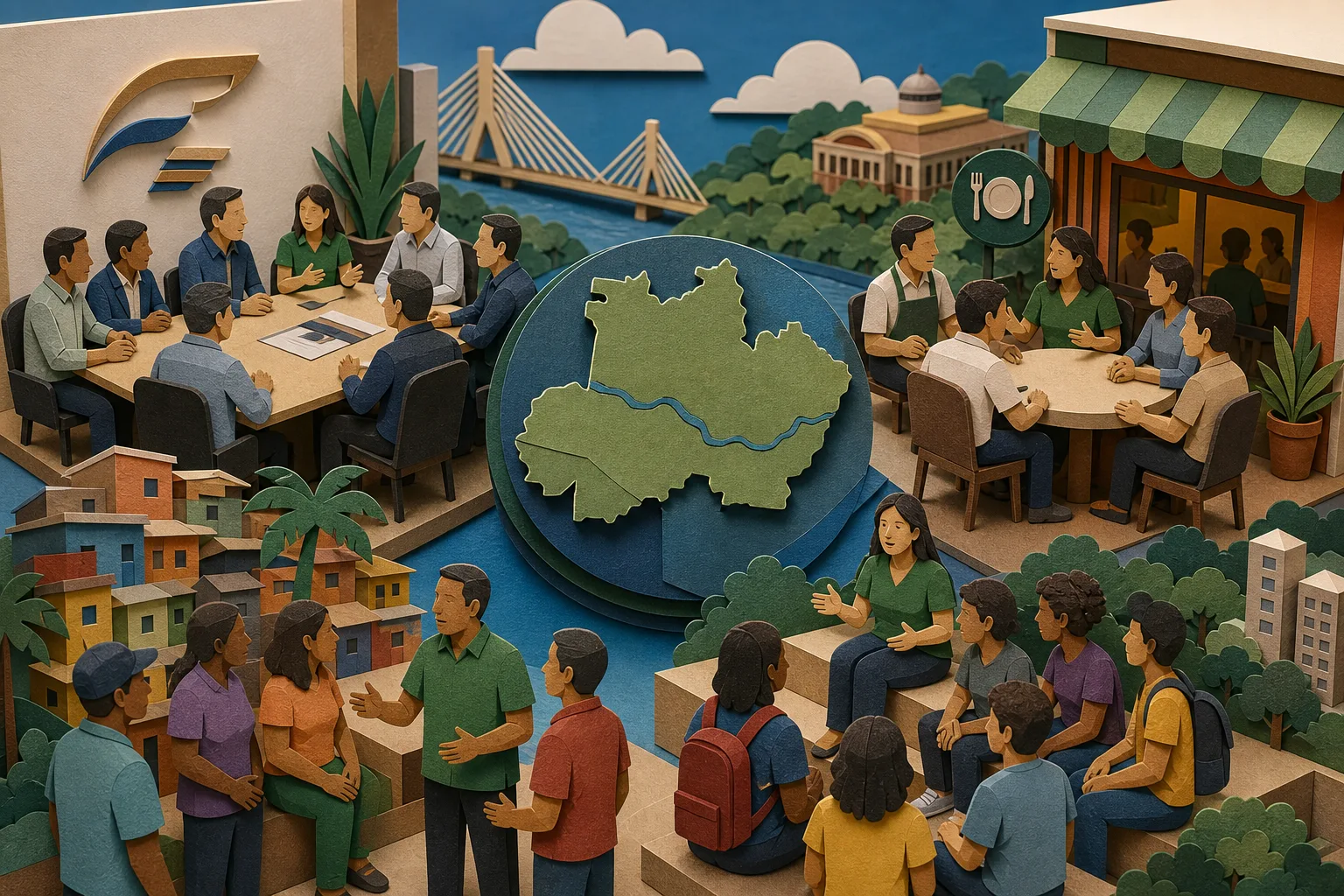 Candidatos ao governo do Amazonas cumprem compromissos de campanha na capital