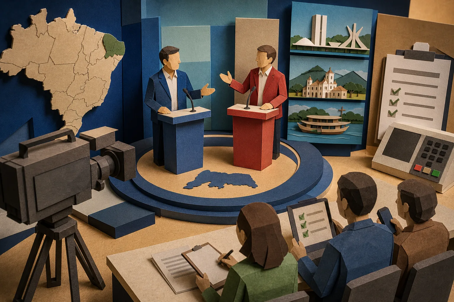 Candidatos ao governo do Rio Grande do Norte debatem propostas no segundo turno