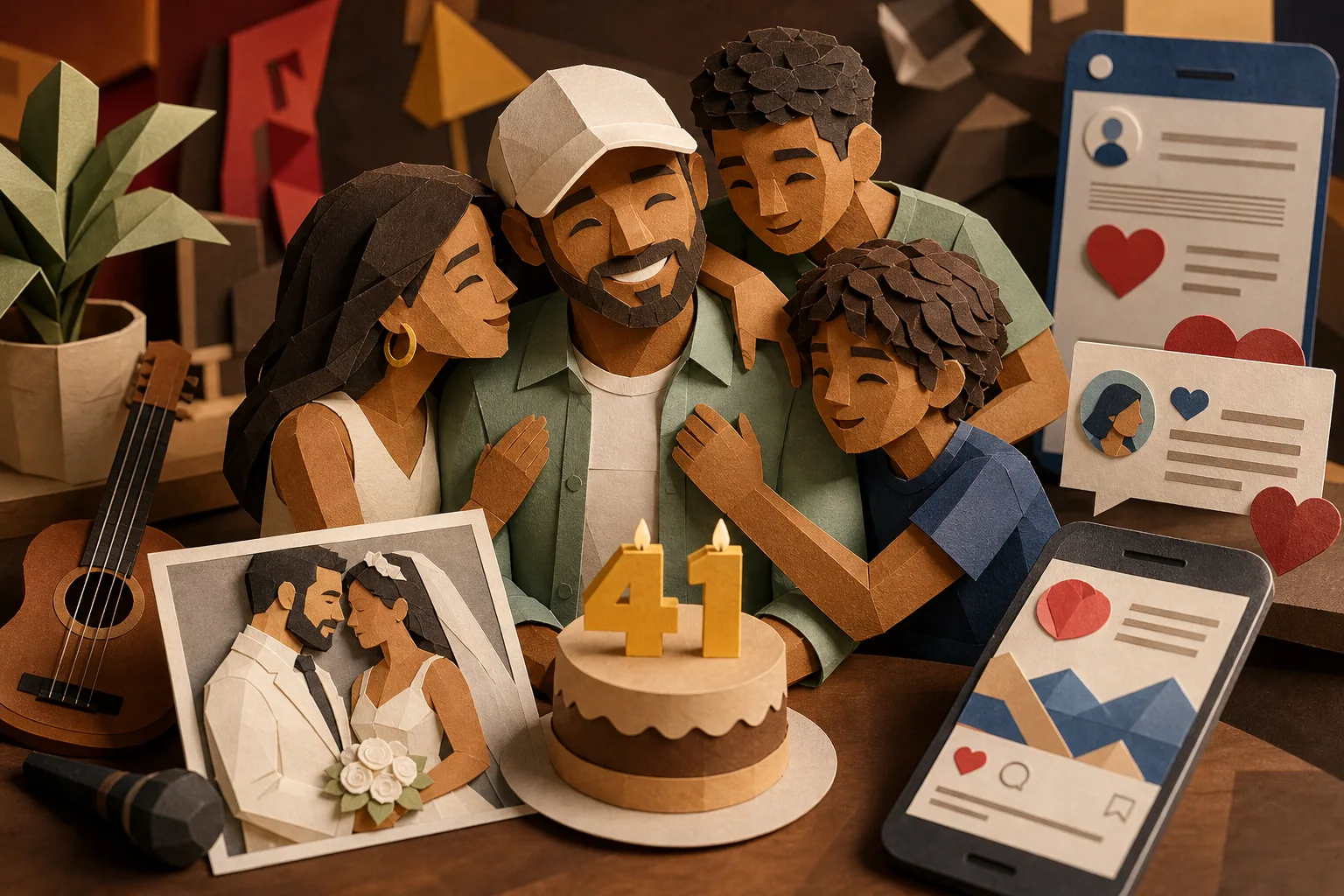 Cantor baiano Pablo celebra 41 anos e recebe declarações da família na web