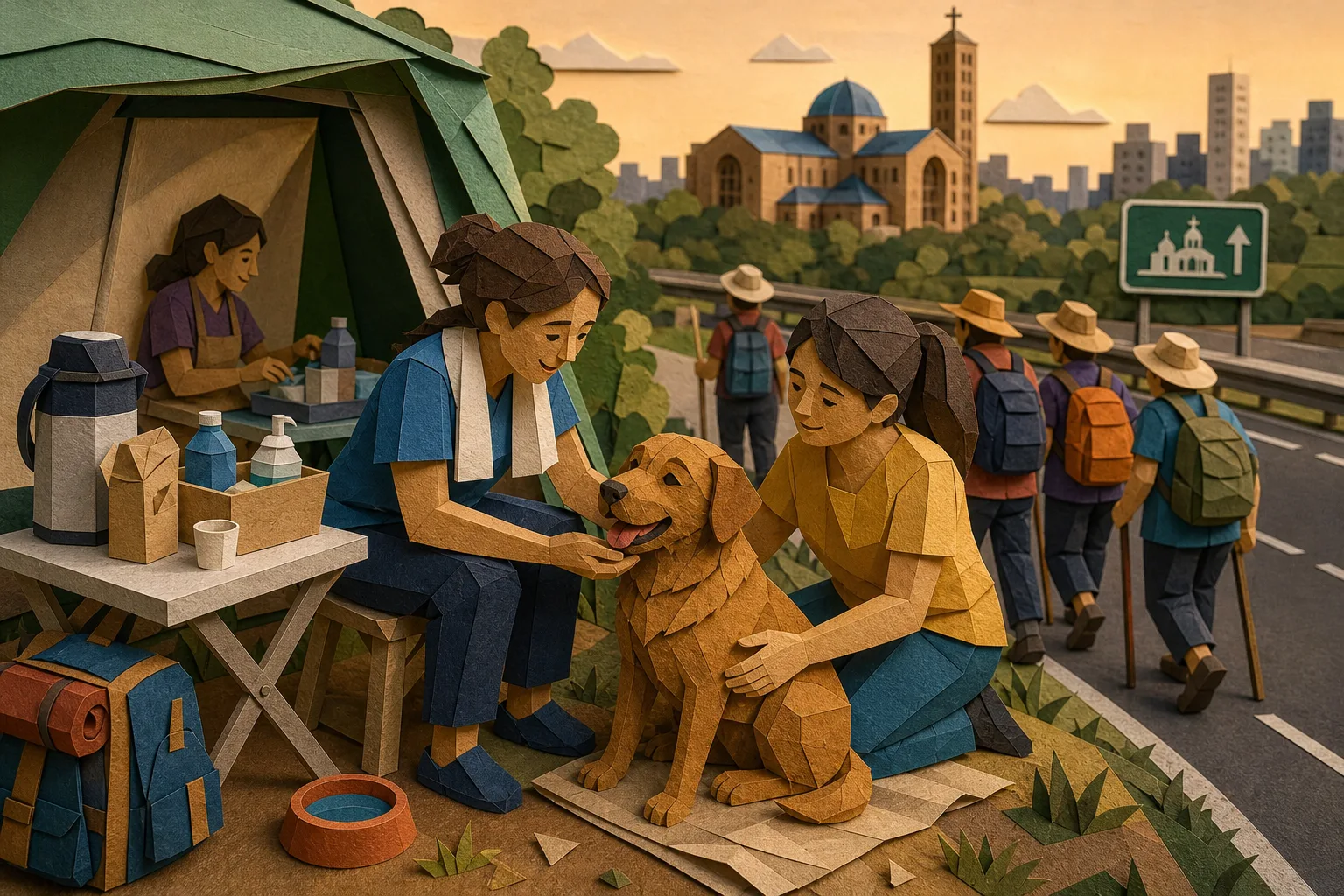 Cão que acompanhava peregrinos na Dutra ganha novo lar em São Paulo
