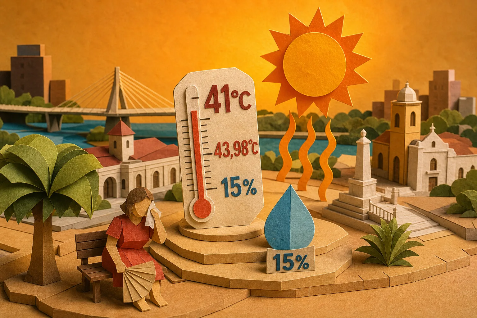 Capital do Piauí chega a 41°C e registra a maior temperatura do Brasil