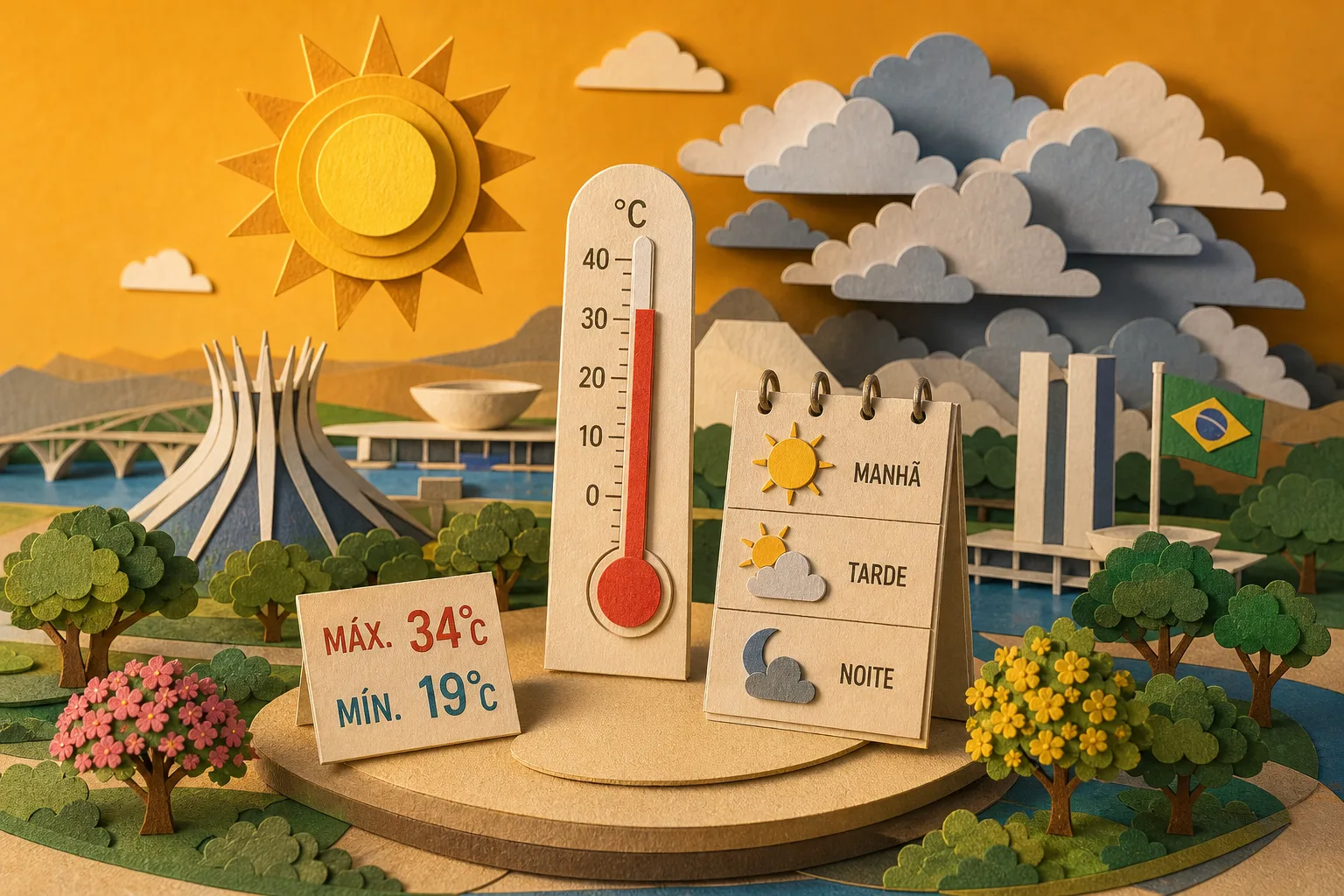 Capital federal tem previsão de calor intenso e tempo seco no fim de semana