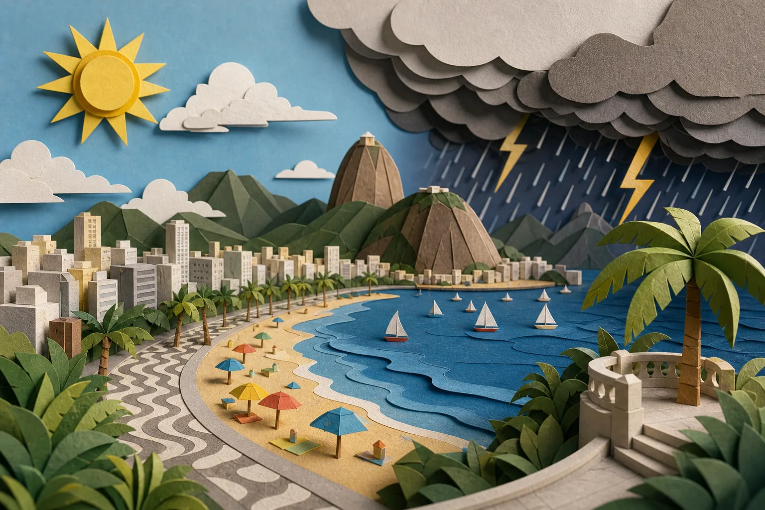 Capital fluminense tem calor de 31°C e previsão de chuva a partir da tarde
