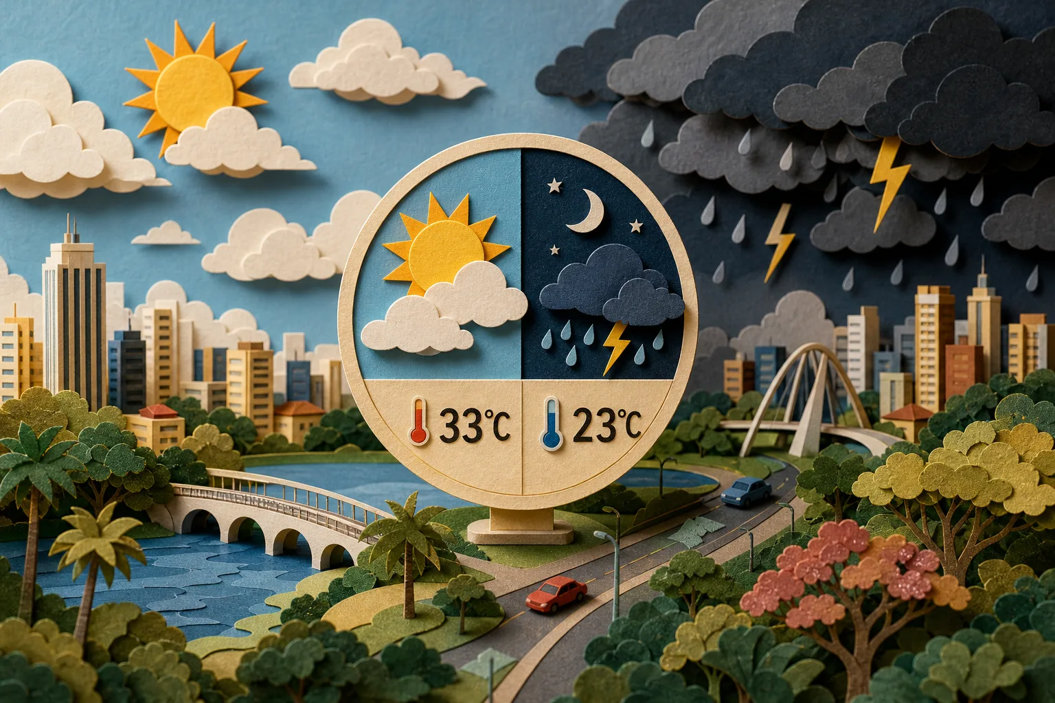 Capital goiana registra calor de até 33ºC e possibilidade de chuva à noite