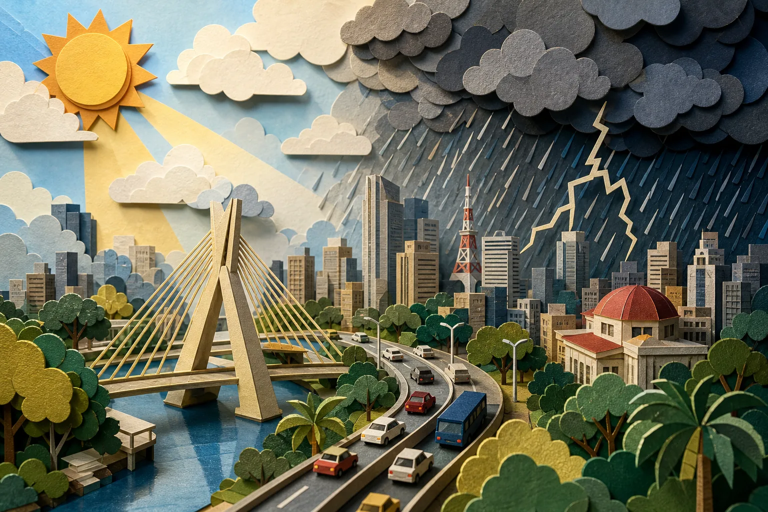Capital paulista tem calor de até 32ºC e pancadas fortes de chuva a partir da tarde