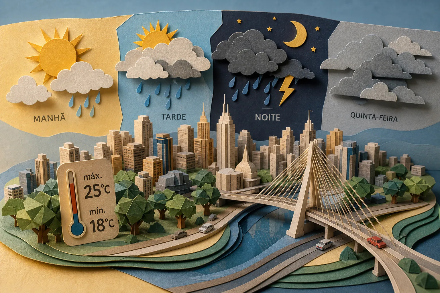 Capital paulista tem quarta-feira de sol entre nuvens e pancadas de chuva