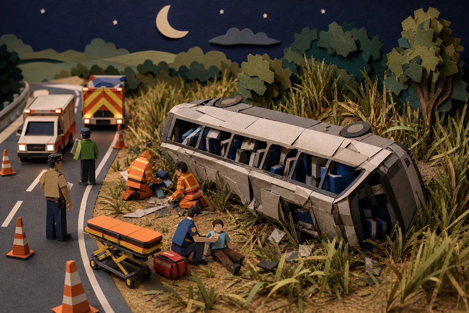 Capotamento na Rodovia SP-127 resulta em três mortes e 14 feridos em Itapetininga