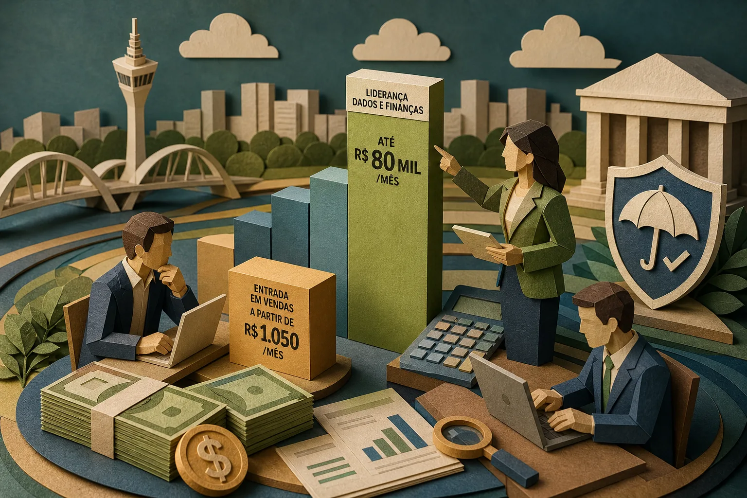 Cargos de liderança em dados e finanças terão maiores salários no DF em 2027